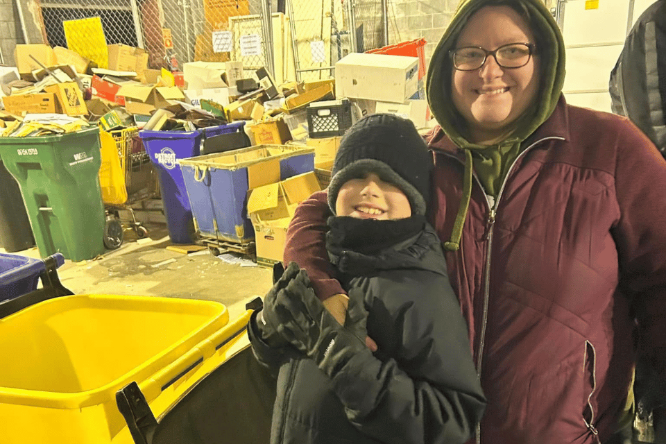 Youth helping at Cass in Detroit