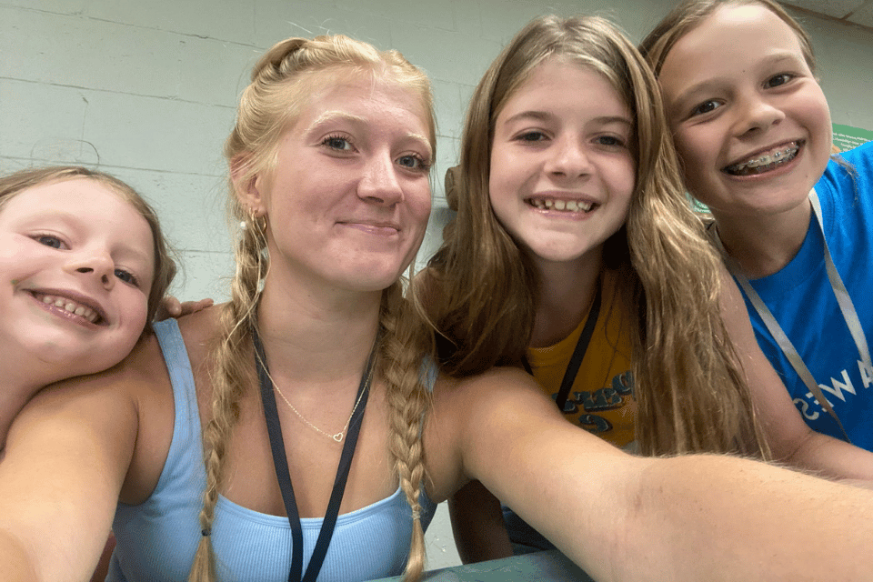 Girls at church camp