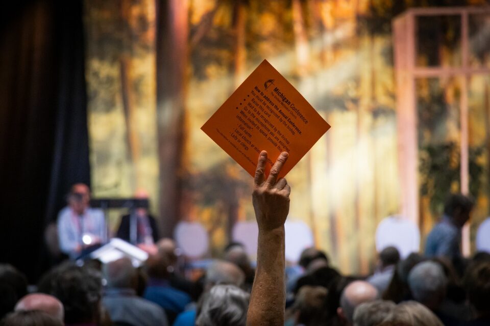 Voting at a conference