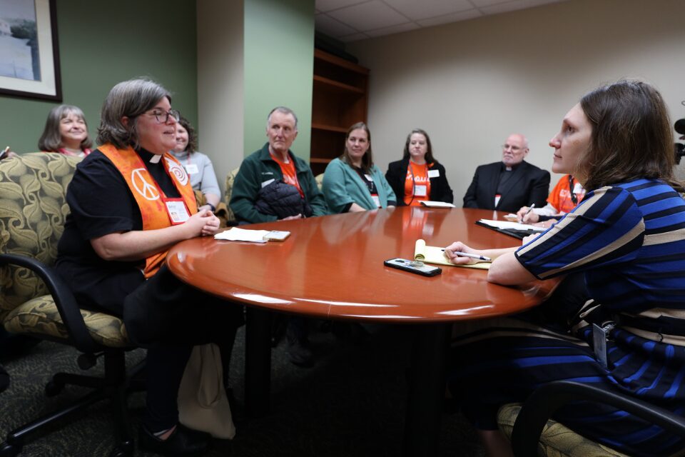 United Methodists speaking with a state representative