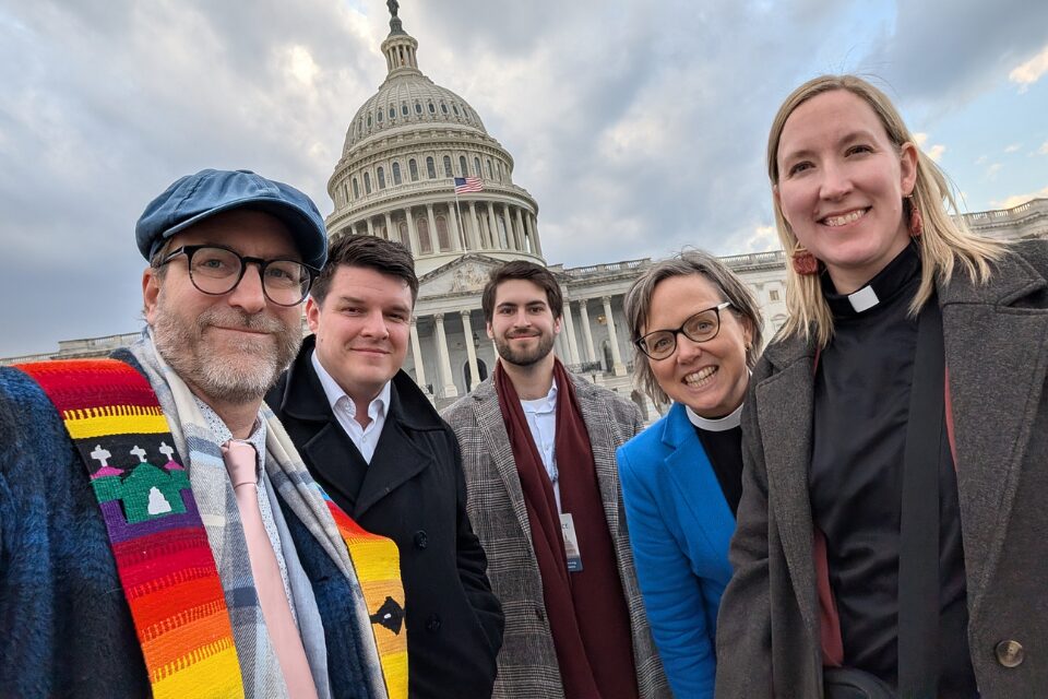 United Methodists standing in front of US Capitol