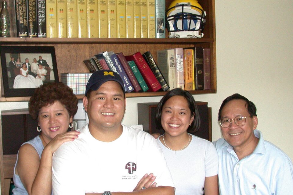 Seminary student with family