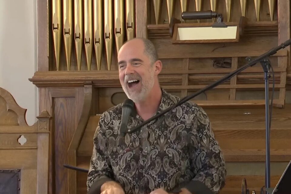 Man singing