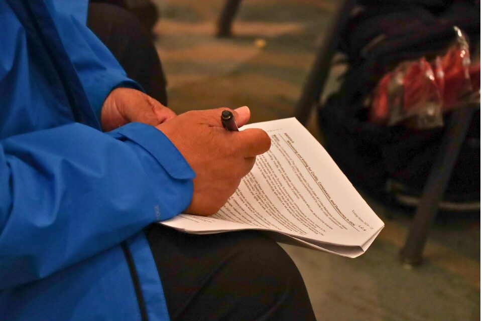 Person review voting materials