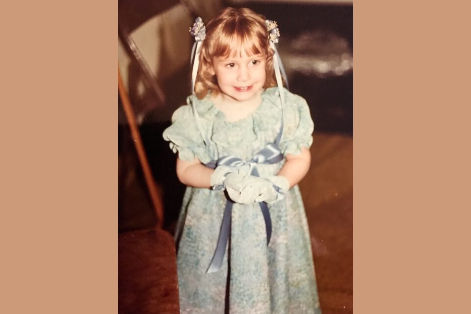 Flower girl at a wedding
