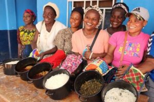Women with food