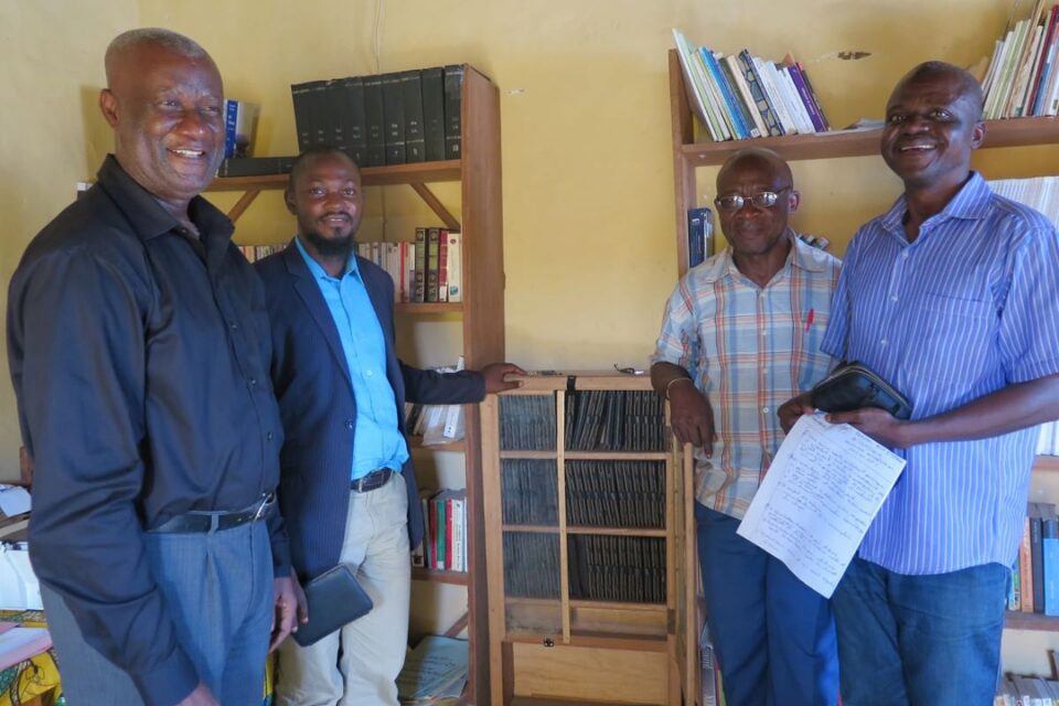 Church leaders at a seminary in Africa
