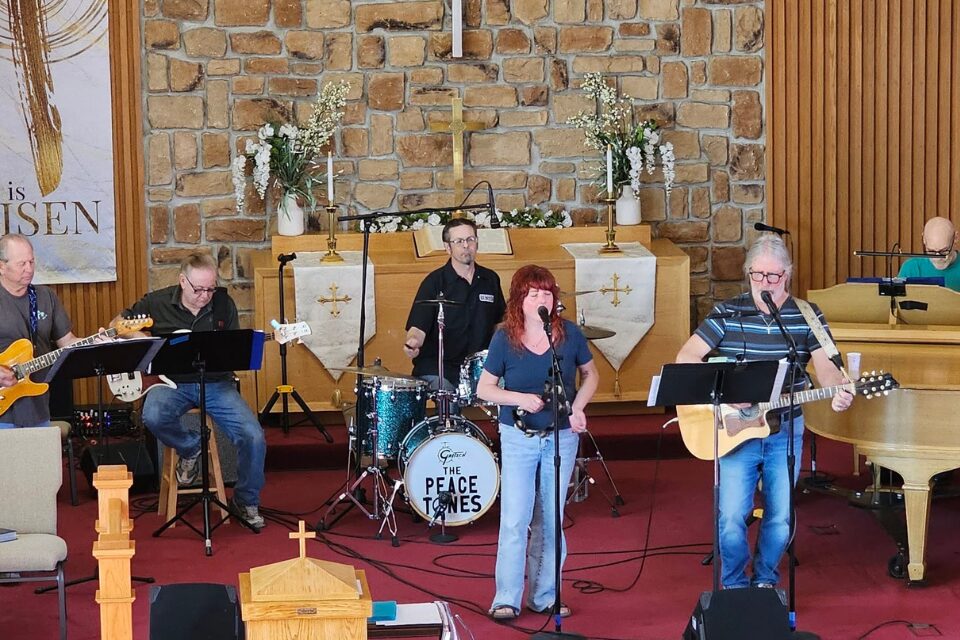 Praise band at a church