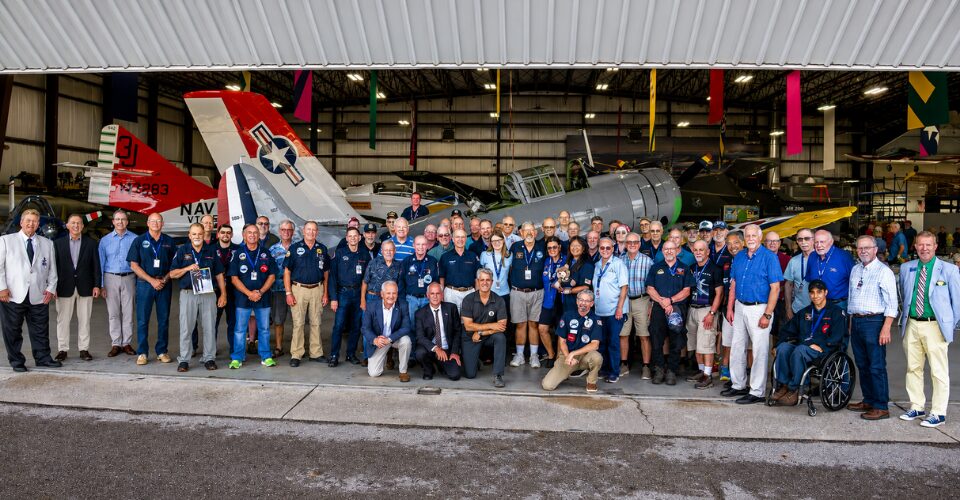 Volunteers who helped restore the SBD-1
