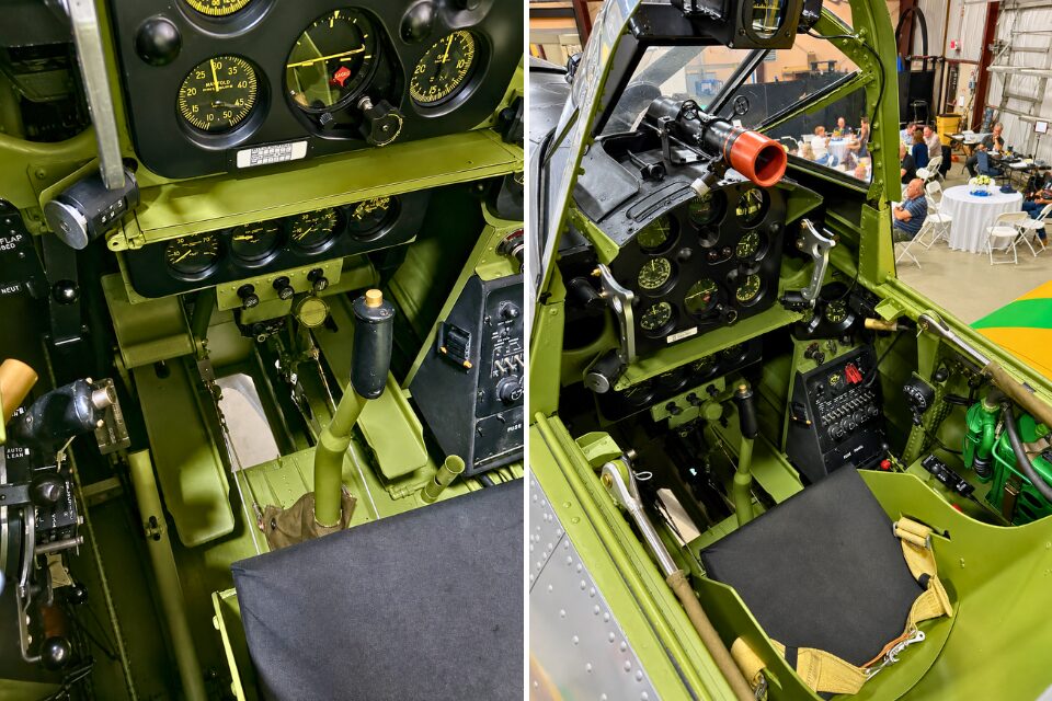 Cockpit of airplane