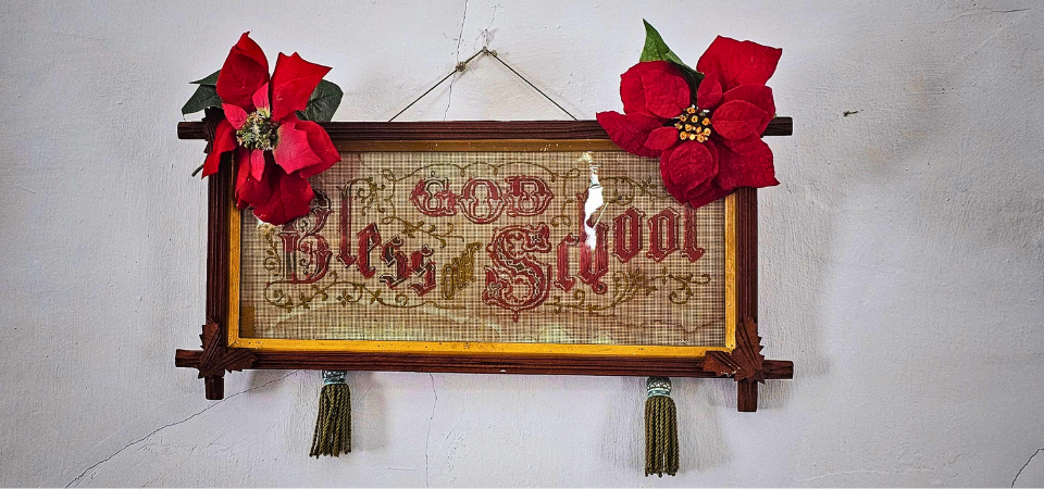 Christmas decoration in a church