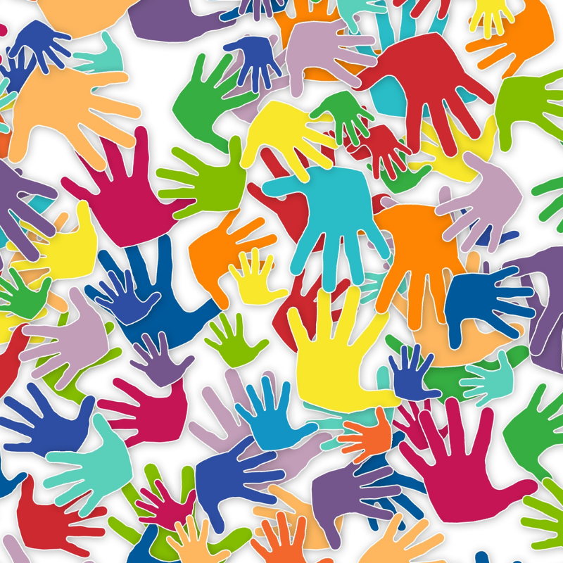 vertical hands